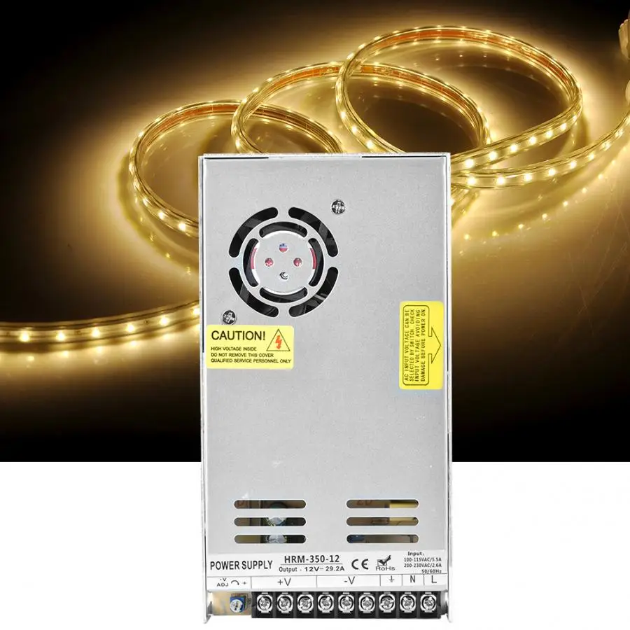 Светодиодный ультра тонкий переключатель Питание 350W 100 ~ 115VAC/5.5A или 200 230VAC/2.6A для