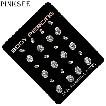 PINKSEE 12 Pcs/Lot Single Color Clear Water Drop Crystal Navel Belly Button Rings Unisex New Design Piercing Body Jewelry
PINKSEE 12 Pcs/Lot Single Color Clear Water Drop Crystal Navel Belly Button Rings Unisex New Design Piercing Body Jewelry