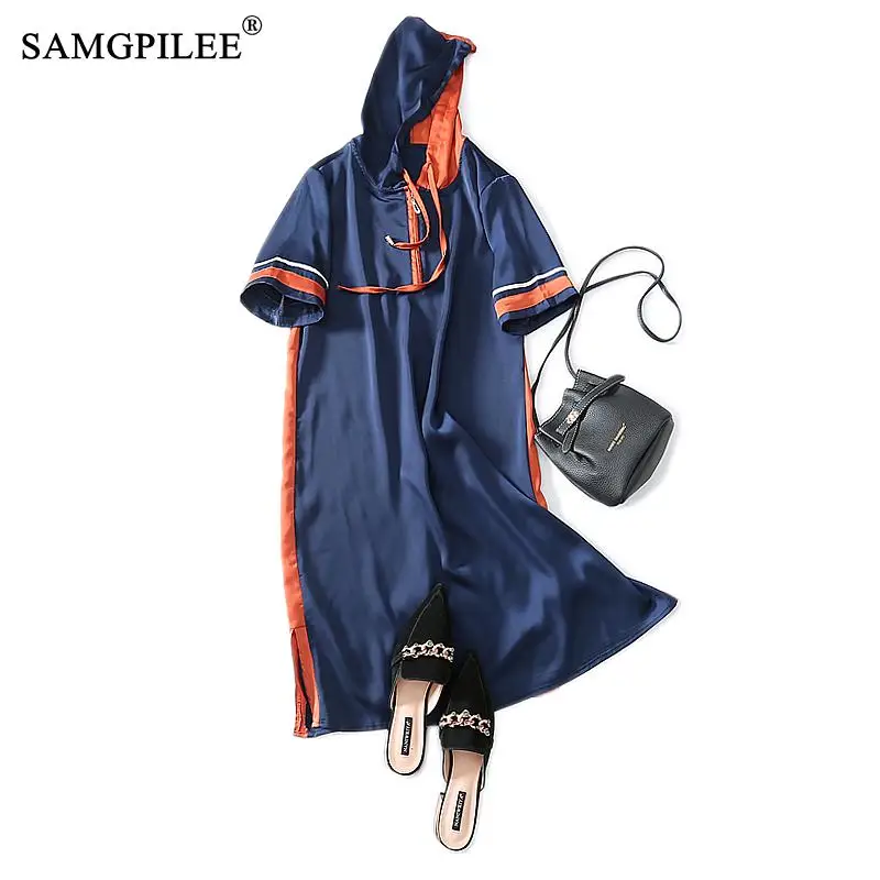 Women Clothing 2022 New Korean Style Office Lady A-line Patchwork Short Sleeve Elegant Dress Hooded Collar Summer Sundress Vadim
Women Clothing 2022 New Korean Style Office Lady A-line Patchwork Short Sleeve Elegant Dress Hooded Collar Summer Sundress Vadim