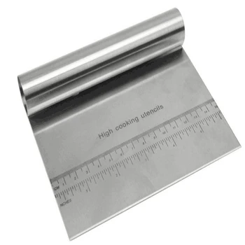 Bench Pastry Scraper Chopper Stainless Steel Kitchen Food Scraper Icing Smoother Blade with Measuring Scale forDough Cake Pizza
Bench Pastry Scraper Chopper Stainless Steel Kitchen Food Scraper Icing Smoother Blade with Measuring Scale forDough Cake Pizza