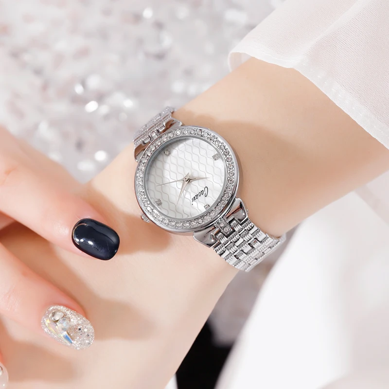 Часы женские из розового золота с бриллиантами A207 | Наручные часы
