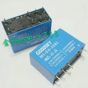 Free shipping lot (10 pieces/lot) GOODSKY MI-SH-206L 8PINS 5A 6VDC Power Relay original New
Free shipping lot (10 pieces/lot) GOODSKY MI-SH-206L 8PINS 5A 6VDC Power Relay original New