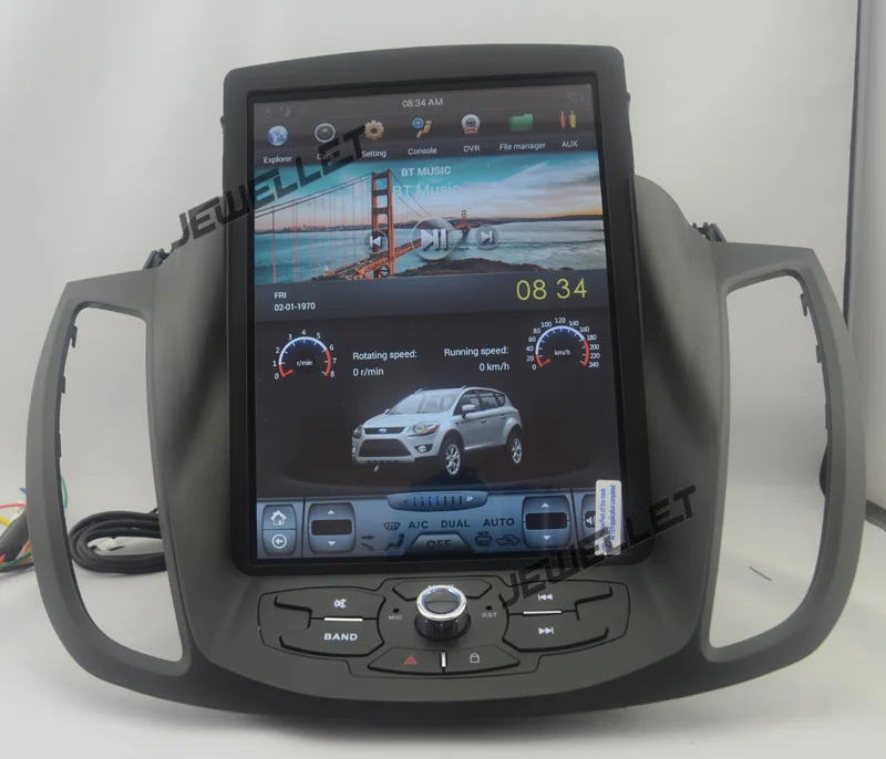 10.4" tesla style vertical screen android 9.0 Six core Car GPS radio Navigation for ford kuga Escape C-max 2013-2016
10.4" tesla style vertical screen android 9.0 Six core Car GPS radio Navigation for ford kuga Escape C-max 2013-2016