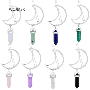 WOJIAER 10 Pcs Natural Stone Hexagonal Column Hairpin Band Moon Holders Alloy Hair Accessory Crystal for Women Jewelry ZBM057
WOJIAER 10 Pcs Natural Stone Hexagonal Column Hairpin Band Moon Holders Alloy Hair Accessory Crystal for Women Jewelry ZBM057