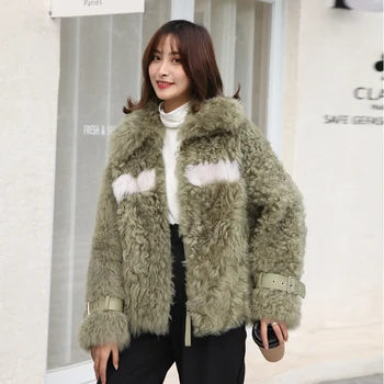 Natural Real Fur Coat Female Streetwear 100% Wool Jacket Women Clothes 2019 Korean Vintage Double Faced Fur Tops Overcoat 20393
Natural Real Fur Coat Female Streetwear 100% Wool Jacket Women Clothes 2019 Korean Vintage Double Faced Fur Tops Overcoat 20393