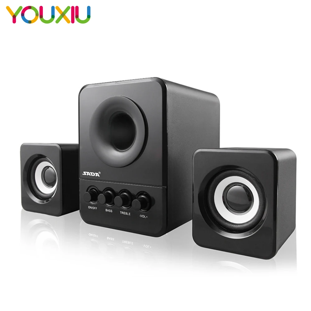 SADA D-205 USB2.0 Subwoofer Computer Speaker with 3.5mm Audio Plug Portable Music DJ USB Computer Speakers for Laptop TV
SADA D-205 USB2.0 Subwoofer Computer Speaker with 3.5mm Audio Plug Portable Music DJ USB Computer Speakers for Laptop TV