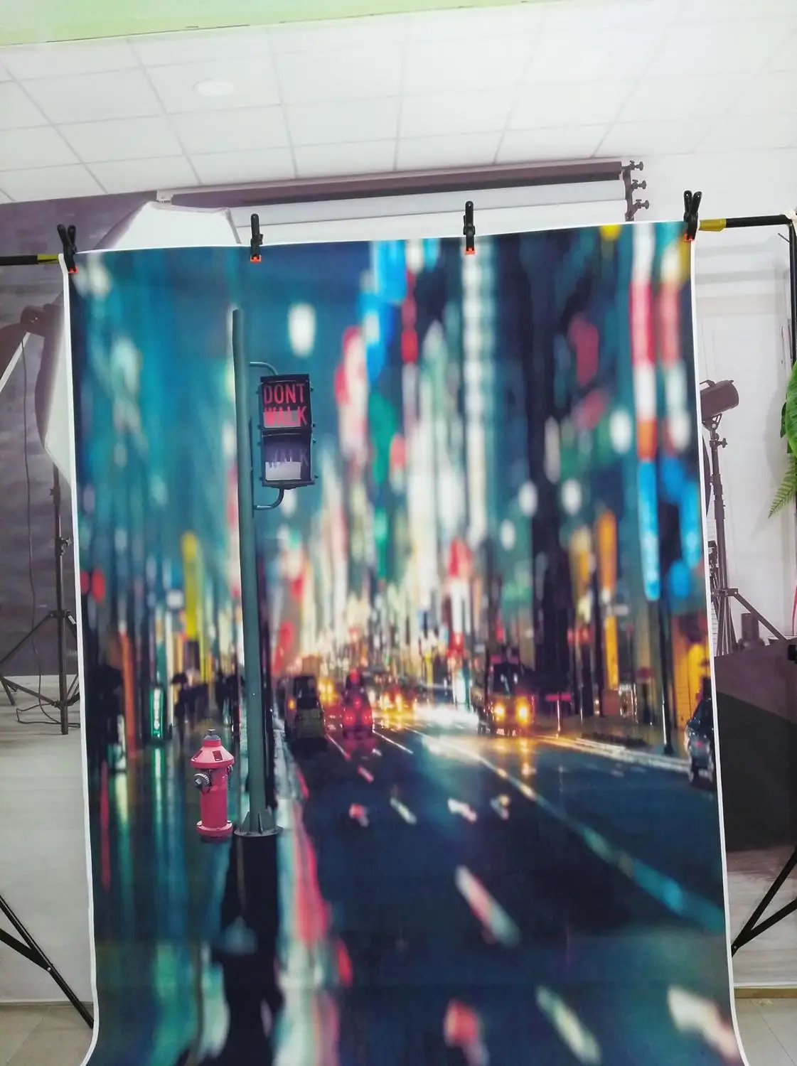 Акция! Фото фон для маникюра Unreal Road модный фотосъемки | Электроника
