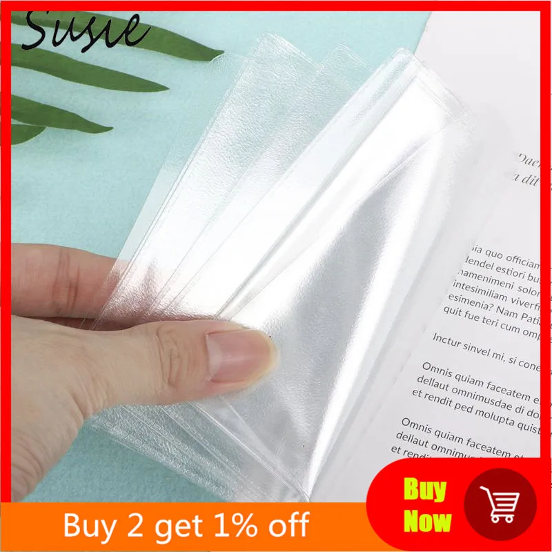 

PVC Transparent Auto Documents Cover Russian Driver's License Case Protect Car ID Card Holder for Men Women Card Storage