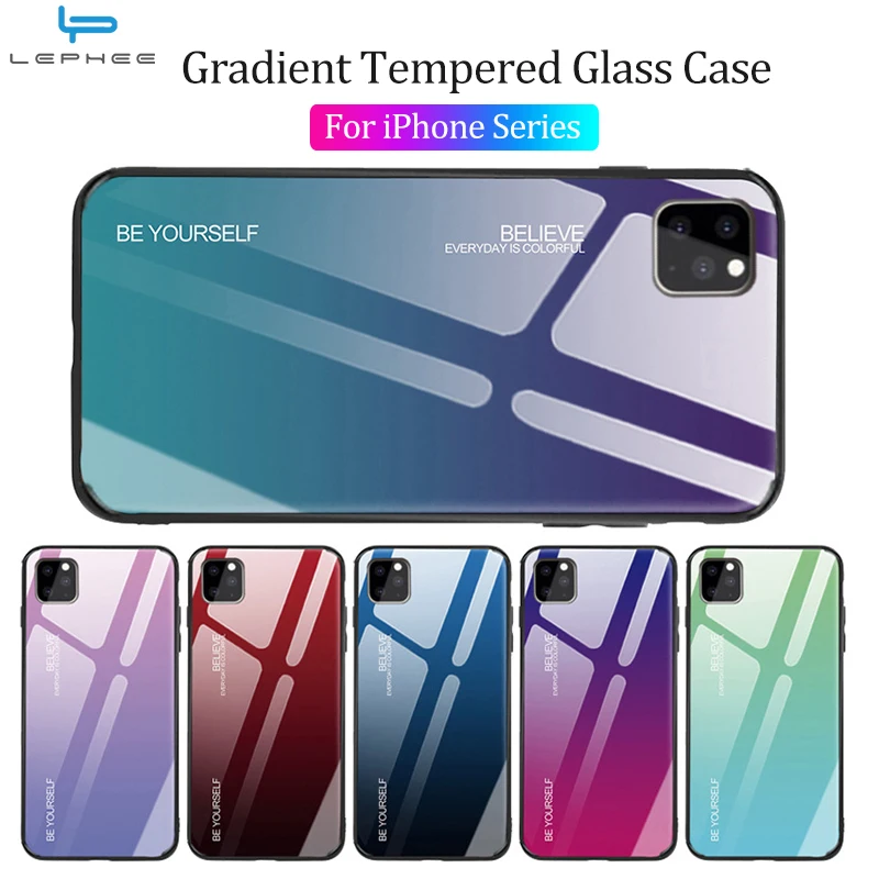 Gradient Glass Case For iPhone XR XS X 11 Pro Max 2019 Case Soft Silicone Frame Back Cover For iPhone 11 X XR XS Max Phone Cases
Gradient Glass Case For iPhone XR XS X 11 Pro Max 2019 Case Soft Silicone Frame Back Cover For iPhone 11 X XR XS Max Phone Cases