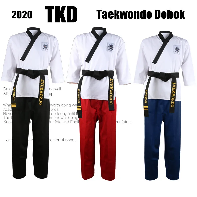 World Training Taekwondo Poomsae Dan Practice doboks Junior Male&Female Senior Unisex Master Dan Taekwondo uniforms Clothes Suit
World Training Taekwondo Poomsae Dan Practice doboks Junior Male&Female Senior Unisex Master Dan Taekwondo uniforms Clothes Suit