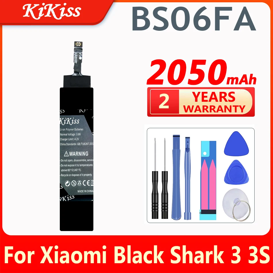 KiKiss 2050mAh BS06FA Replacement Battery For Xiaomi Black Shark 3 3S Shark3 Shark3S 
KiKiss 2050mAh BS06FA Replacement Battery For Xiaomi Black Shark 3 3S Shark3 Shark3S