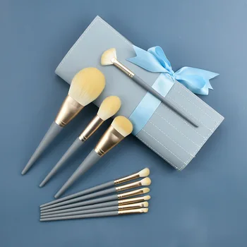 10Pcs Makeup Brushes Set Portable Soft Foundation Eyeshadow Eyebrows Brush with Blue Wooden Handle Suitable for beginners
10Pcs Makeup Brushes Set Portable Soft Foundation Eyeshadow Eyebrows Brush with Blue Wooden Handle Suitable for beginners