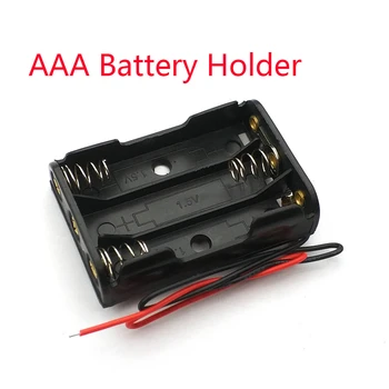 3 x AAA Battery Box Case Holder With Wire Leads Side By Side Battery Box Connecting Solder For 3pcs AAA Batteries
3 x AAA Battery Box Case Holder With Wire Leads Side By Side Battery Box Connecting Solder For 3pcs AAA Batteries