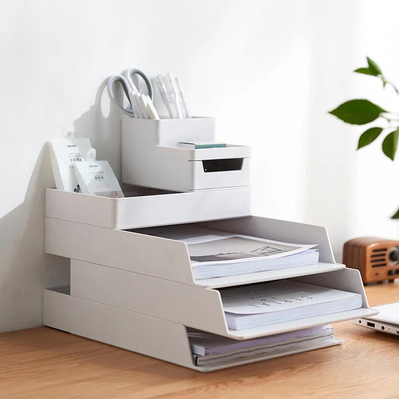 Office Desk Storage Box A4 File Arrangement Multi-function Storage Box Document Paper Organizer Plastic Desktop Shelf
Office Desk Storage Box A4 File Arrangement Multi-function Storage Box Document Paper Organizer Plastic Desktop Shelf