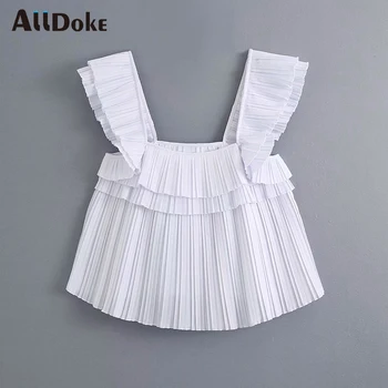 ALLDOKE white casual ruched women tank tops summer streetwear strap sleeveless tops femme ladies ol sexy tank tops mujer
ALLDOKE white casual ruched women tank tops summer streetwear strap sleeveless tops femme ladies ol sexy tank tops mujer