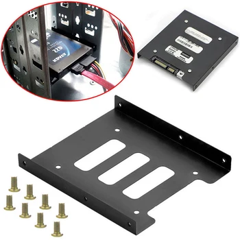 Metal Mounting Adapter Bracket Dock Useful 2.5 Inch SSD HDD To 3.5 Inch 8 Screws Hard Drive Holder For PC Hard Drive Enclosure
Metal Mounting Adapter Bracket Dock Useful 2.5 Inch SSD HDD To 3.5 Inch 8 Screws Hard Drive Holder For PC Hard Drive Enclosure