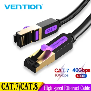 Vention Cat8 Ethernet Cable SSTP 40Gbps Super Speed Cat 8/7 RJ45 Network Lan Patch Cord for Router Modem PC RJ 45 Ethernet Cable
Vention Cat8 Ethernet Cable SSTP 40Gbps Super Speed Cat 8/7 RJ45 Network Lan Patch Cord for Router Modem PC RJ 45 Ethernet Cable