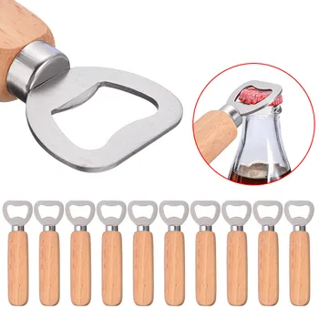Wholesale 100PCS Wood Handle Handheld Bartender Bottle Opener Wine Beer Soda Glass Cap Bottle Opener Kitchen Bar Tools
Wholesale 100PCS Wood Handle Handheld Bartender Bottle Opener Wine Beer Soda Glass Cap Bottle Opener Kitchen Bar Tools