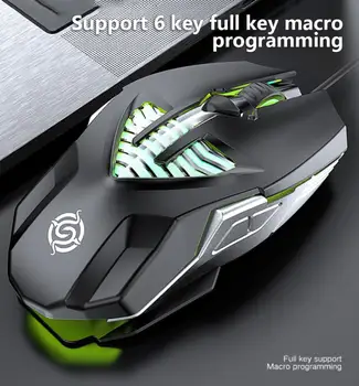 RGB Mouse Aluminum Alloy Illuminated Mechanical Wired Mouse 3200DPI Adjustable Definition Gaming Mouse Gamer PC Accessories
RGB Mouse Aluminum Alloy Illuminated Mechanical Wired Mouse 3200DPI Adjustable Definition Gaming Mouse Gamer PC Accessories