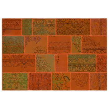 Handmade Orange Vintage Overdyed Patchwork Area Rug 160x230 Cm-5'3''X7'7''
Handmade Orange Vintage Overdyed Patchwork Area Rug 160x230 Cm-5'3''X7'7''