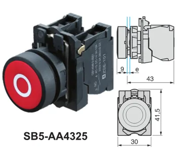 XB5 LA68S-AA4325 Waterproof Marked Push Button Switch Momentary Spring Return XB5-AA4325
XB5 LA68S-AA4325 Waterproof Marked Push Button Switch Momentary Spring Return XB5-AA4325