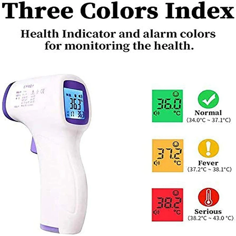 Forehead Termometer Infrared Body Thermometer Gun Baby/Adult Digital Non Contact Temperature Measurement Device
Forehead Termometer Infrared Body Thermometer Gun Baby/Adult Digital Non Contact Temperature Measurement Device