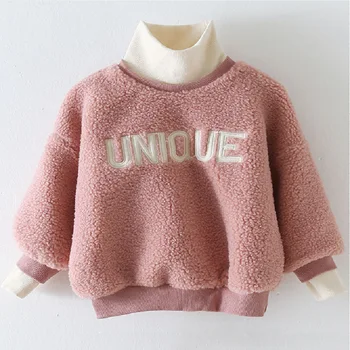 WLG girls winter fake two hoodies kids turtleneck letter velvet thick hoodie baby girl warm casual clothes 2-7 years
WLG girls winter fake two hoodies kids turtleneck letter velvet thick hoodie baby girl warm casual clothes 2-7 years