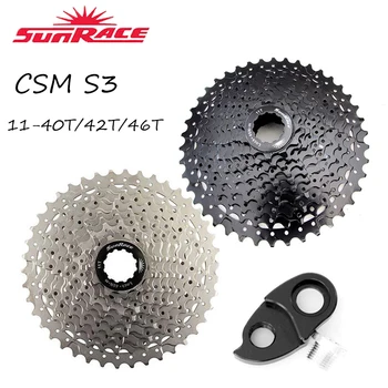 SunRace 10 Speed CSMS3 Bicycle Freewheel 11-40T 11-42T 11-46T MTB Cassette Wide Ratio Mountain Bicycle Flywheel with Hanger
SunRace 10 Speed CSMS3 Bicycle Freewheel 11-40T 11-42T 11-46T MTB Cassette Wide Ratio Mountain Bicycle Flywheel with Hanger