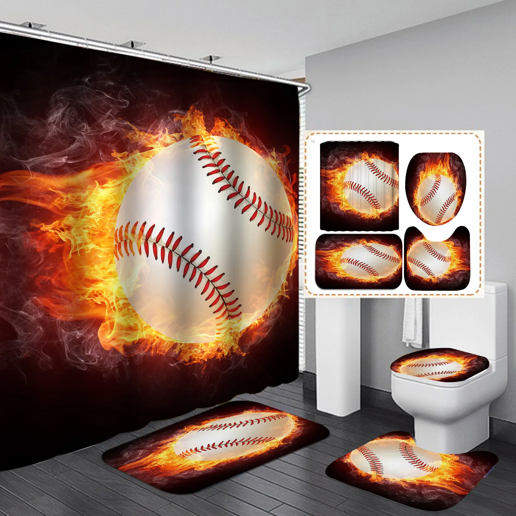 Водонепроницаемая занавеска для душа с принтом в виде шаров, занавеска для душа из полиэстера, аксессуары для ванной комнаты, 3d 
Водонепроницаемая занавеска для душа с принтом в виде шаров, занавеска для душа из полиэстера, аксессуары для ванной комнаты, 3d