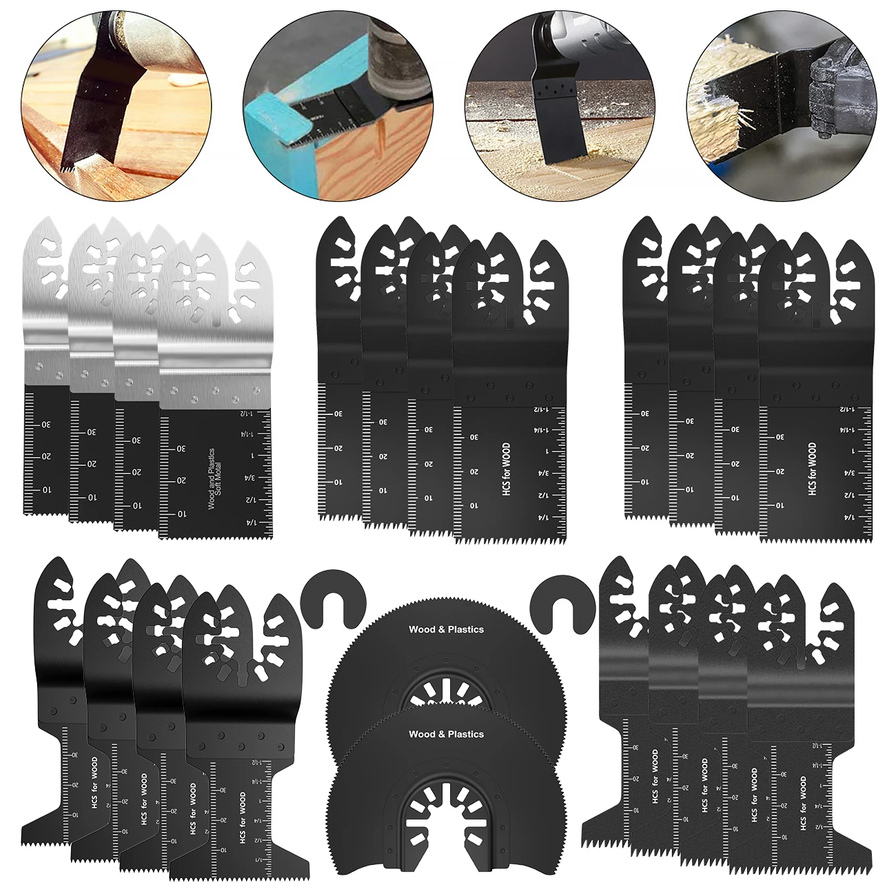 24pcs Power Oscillating Tool Saw Blades for Renovator Bi-metal Precision Oscillating Multitool Saw Cutting Multimaster Tools
24pcs Power Oscillating Tool Saw Blades for Renovator Bi-metal Precision Oscillating Multitool Saw Cutting Multimaster Tools