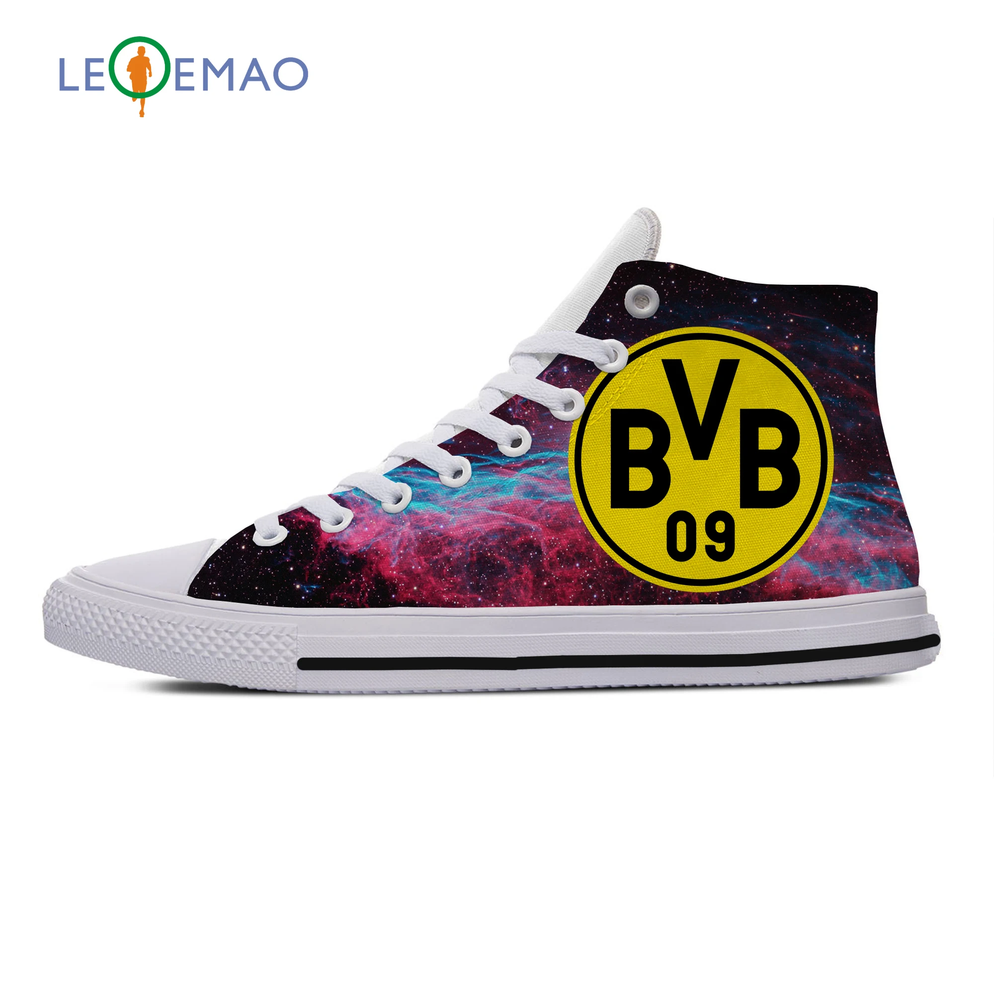 

Men's Women's Off White Sneakers Borussia FC Fans Breathable Soccer Lightweight Fashion Shoes Club Dortmund Canvas Sneakers