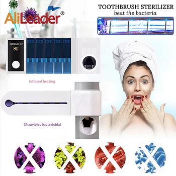 Alileader Antibacterial UV Toothbrush Sterilizer With Automatic toothpaste squeezer Toothbrush Holder Cleaner Home Bathroom Set
Alileader Antibacterial UV Toothbrush Sterilizer With Automatic toothpaste squeezer Toothbrush Holder Cleaner Home Bathroom Set
