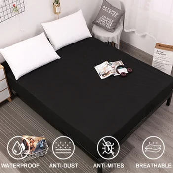 Solid Color 100% Waterproof Mattress Cover Mattress Topper With Elastic Bed Bug Proof Mattress Protector Pad Bed Fitted Sheet
Solid Color 100% Waterproof Mattress Cover Mattress Topper With Elastic Bed Bug Proof Mattress Protector Pad Bed Fitted Sheet