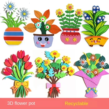 XICC 3D Flower Pot Creative EVA Foam Environment Wall Stickers Kindergarten Classroom Children's Room Handmade Decoration DIY 
XICC 3D Flower Pot Creative EVA Foam Environment Wall Stickers Kindergarten Classroom Children's Room Handmade Decoration DIY