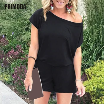 One Shoulder Short Sleeve Summer Playsuits Women Rompers Solid Pockets Feminino Jumpsuit Macacao Loose Casual Outfits PR155G
One Shoulder Short Sleeve Summer Playsuits Women Rompers Solid Pockets Feminino Jumpsuit Macacao Loose Casual Outfits PR155G