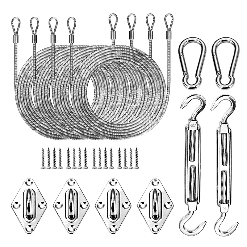 28Pcs/Set Sun Shade Sail Canopy Awning Installation Whole Set Home Garden Sun Sail Awning Tent Installation Tool Accessories
28Pcs/Set Sun Shade Sail Canopy Awning Installation Whole Set Home Garden Sun Sail Awning Tent Installation Tool Accessories