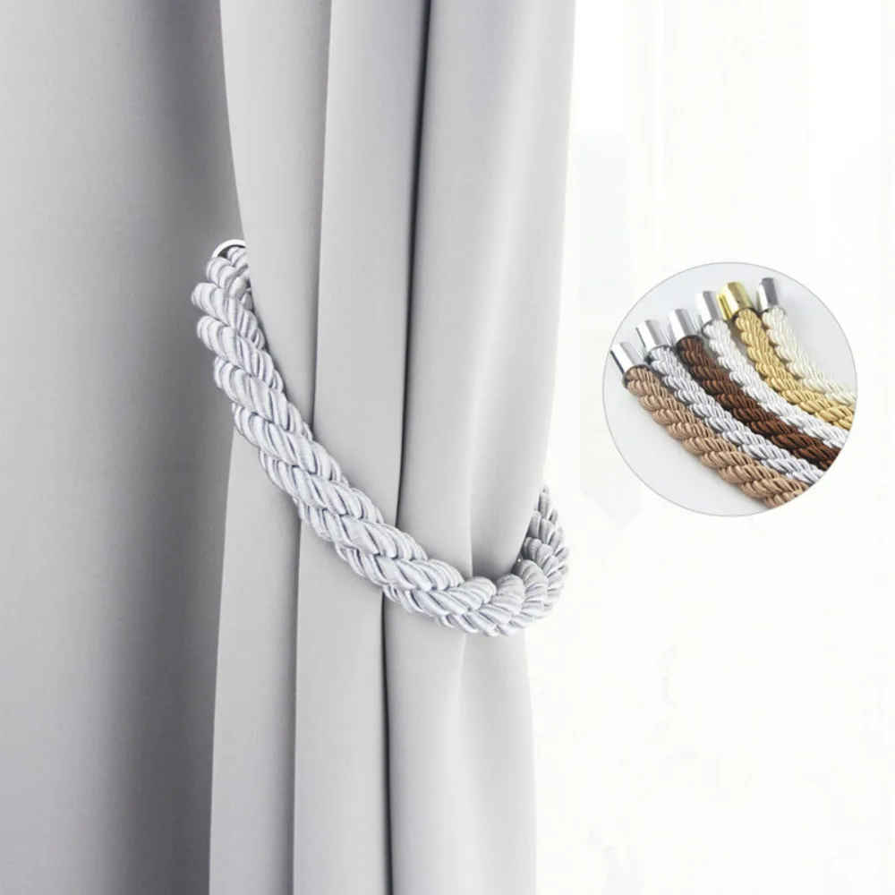 New Magnetic Curtain Buckle Clip Curtain Tied Rope Simple Polyester Curtain Free Punching Tieback Curtain Home Accessories
New Magnetic Curtain Buckle Clip Curtain Tied Rope Simple Polyester Curtain Free Punching Tieback Curtain Home Accessories