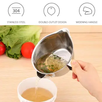 Multi-use Stainless Steel Grease Bowl Kitchen Oil Separator Gravy Oil Soup Fat Filter Gravy Oil Soup Fat Separato Kitchen Tools
Multi-use Stainless Steel Grease Bowl Kitchen Oil Separator Gravy Oil Soup Fat Filter Gravy Oil Soup Fat Separato Kitchen Tools