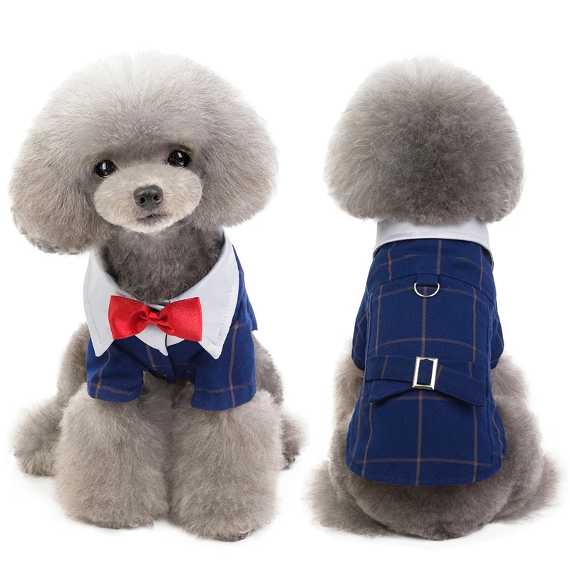 

Pet Dog Suit Wedding Suit Teddy VIP Suit Small And Medium-Sized Dog Pet Clothes Autumn And Winter Fashion Banquet Clothing
