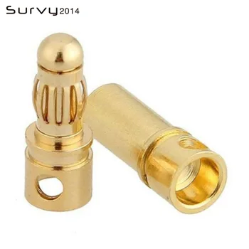 20pcs 3.5mm Gold Plated Male Female Bullet Banana Plug Connector for ESC Motor Battery Connector
20pcs 3.5mm Gold Plated Male Female Bullet Banana Plug Connector for ESC Motor Battery Connector