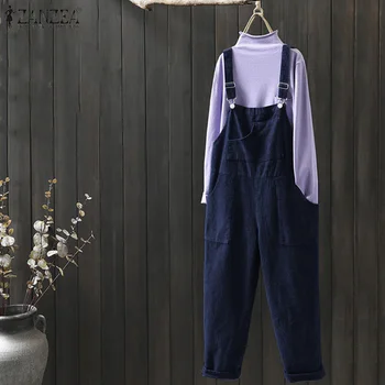 ZANZEA Womens Jumpsuits Loose Dungarees Bib Pants Corduroy Overalls Casual Solid Wide Leg Jumpsuit Rompers Combinaison Femme 5XL
ZANZEA Womens Jumpsuits Loose Dungarees Bib Pants Corduroy Overalls Casual Solid Wide Leg Jumpsuit Rompers Combinaison Femme 5XL