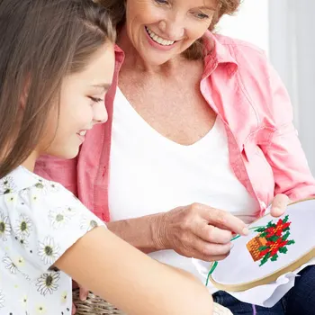 Hot 100 Skeins Threads Embroidery Beginners Kit for Cross Stich DIY Pattern Bamboo Embroidery Hoops Have Water-soluble Pens D6 
Hot 100 Skeins Threads Embroidery Beginners Kit for Cross Stich DIY Pattern Bamboo Embroidery Hoops Have Water-soluble Pens D6