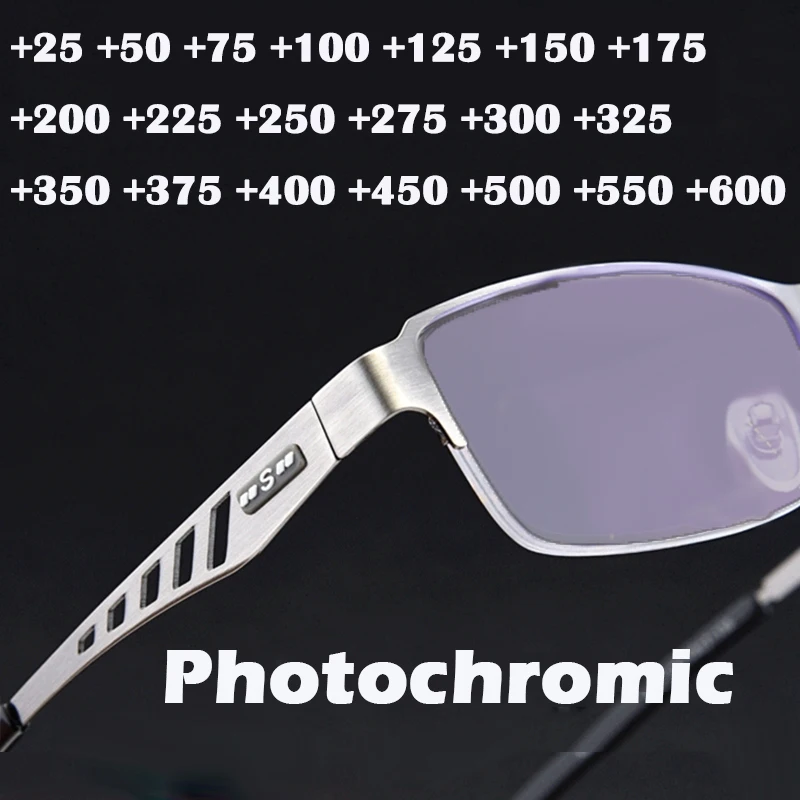 Наружные фотохромные очки для чтения, мужские солнцезащитные очки с автоматическим обесцвечиванием, пресбиопические очки с полуободковой оправой, ультралегкие очки черного цвета + 175
Наружные фотохромные очки для чтения, мужские солнцезащитные очки с автоматическим обесцвечиванием, пресбиопические очки с полуободковой оправой, ультралегкие очки черного цвета + 175