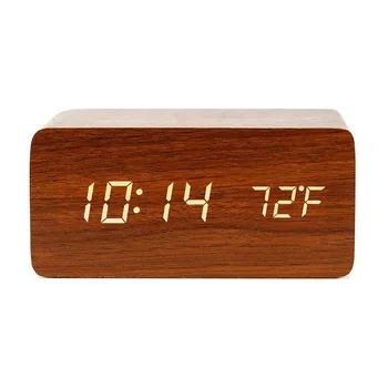 LED Alarm Clock Time date temperature Digital Bamboo Wood Voice Table Clocks LED Display Desktop Digital Table Clocks 1PC
LED Alarm Clock Time date temperature Digital Bamboo Wood Voice Table Clocks LED Display Desktop Digital Table Clocks 1PC