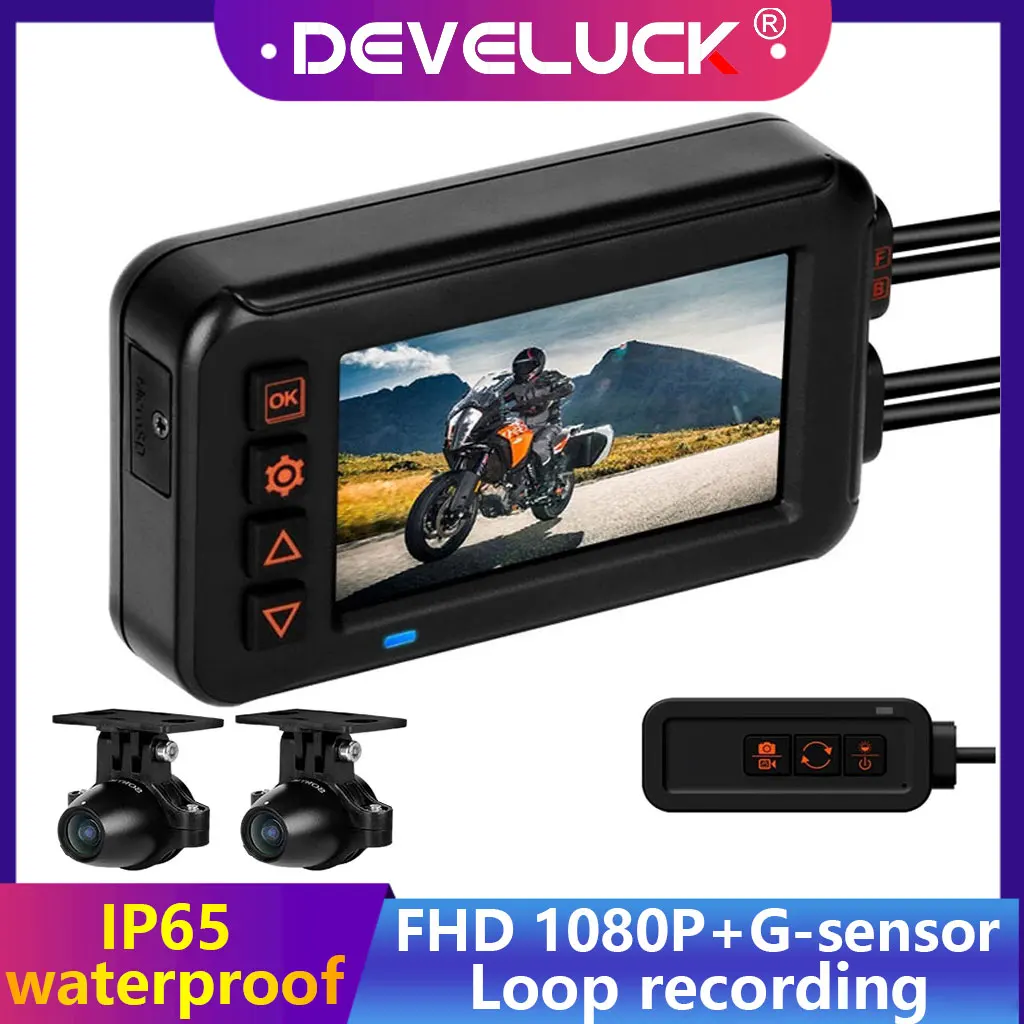 3" IP65 Waterproof Motorcycle DVR Dash cam 128G 1080P front GPS Wifi Control Parking Monitoring G-sensor Moto Driving Recorder
3" IP65 Waterproof Motorcycle DVR Dash cam 128G 1080P front GPS Wifi Control Parking Monitoring G-sensor Moto Driving Recorder