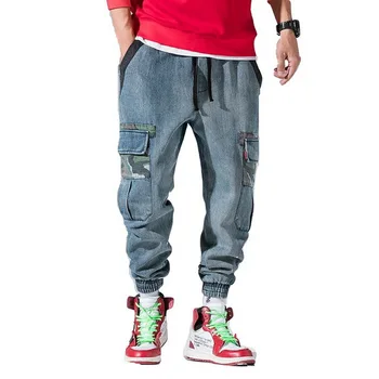 Vintage Hole Multi Pockets Cargo Style Jeans Men Autumn High Street Denim Pants Mens Fashion skinny Jeans
Vintage Hole Multi Pockets Cargo Style Jeans Men Autumn High Street Denim Pants Mens Fashion skinny Jeans