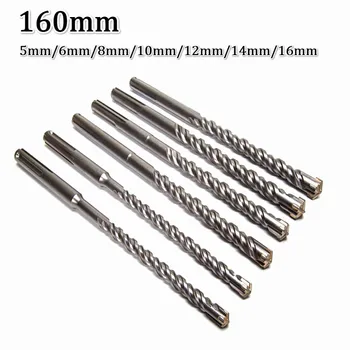 10pcs P160mm Electric Hammer Drill Bits 5/6/8/10/12/14mm Cross Type Tungsten Steel Alloy SDS Plus Masonry Concrete Rock Stone
10pcs P160mm Electric Hammer Drill Bits 5/6/8/10/12/14mm Cross Type Tungsten Steel Alloy SDS Plus Masonry Concrete Rock Stone