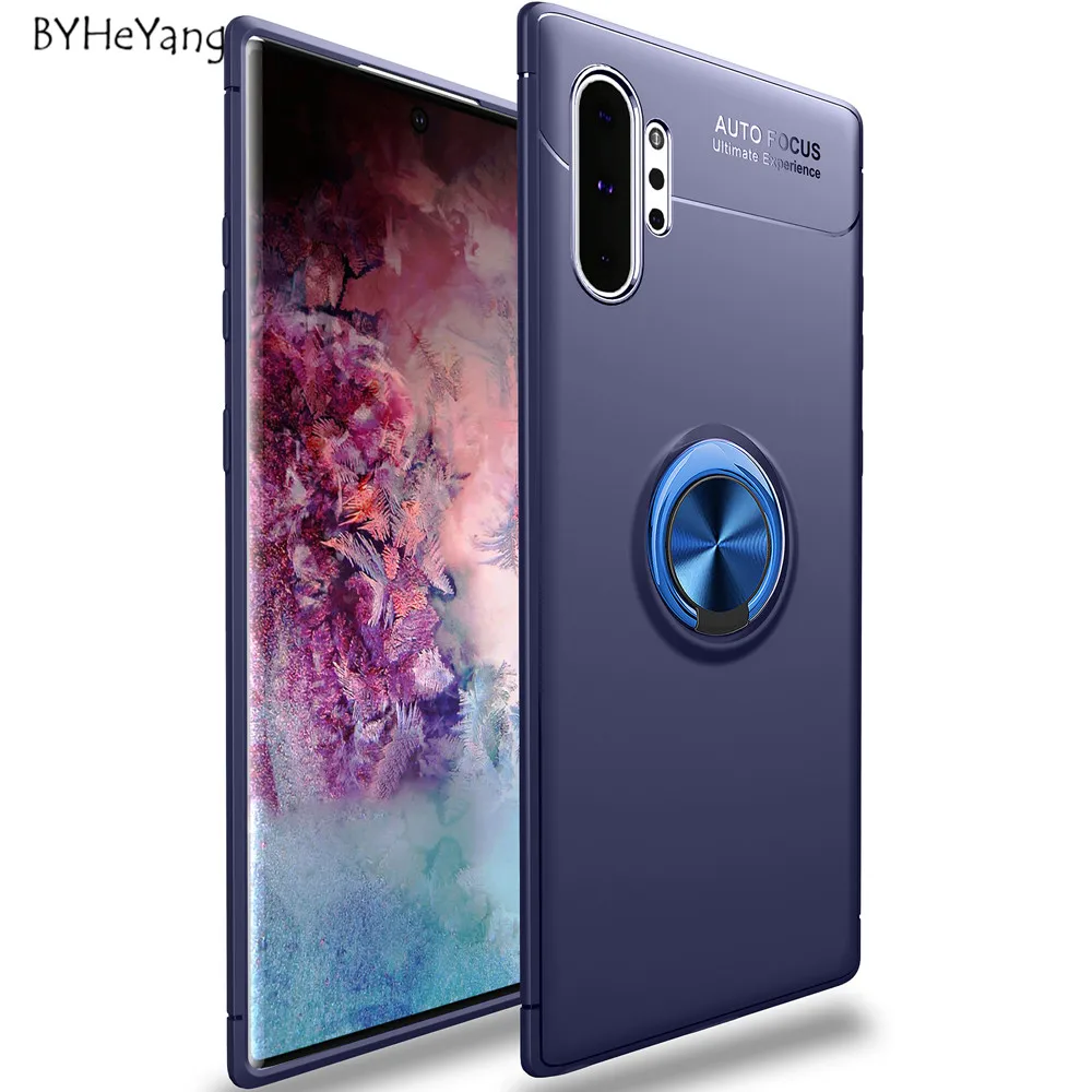 Чехол для Samsung Galaxy Note 10 Pro автомобильный держатель мягкий силиконовый чехол из ТПУ