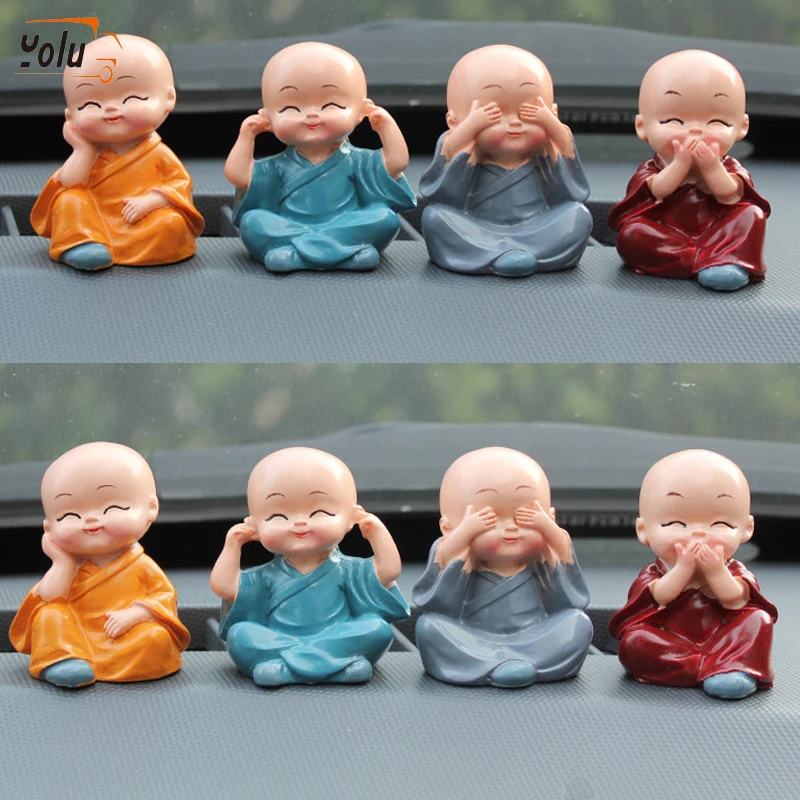 YOLU Car Ornament Little Monks Buddha KungFu Small Ornaments Creative Maitreya Resin Gifts Automobile Decoration
YOLU Car Ornament Little Monks Buddha KungFu Small Ornaments Creative Maitreya Resin Gifts Automobile Decoration