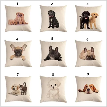 Cute Dog Print Pillowcase for Car Home Decor 45x45 cm Kids Bedroom Cushion Covers 1 Piece Polyester Square Throw Pillow Cover
Cute Dog Print Pillowcase for Car Home Decor 45x45 cm Kids Bedroom Cushion Covers 1 Piece Polyester Square Throw Pillow Cover